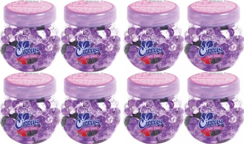 8x Odświeżacz powietrza Cirrus kulki, tutti frutti, żel, 150g