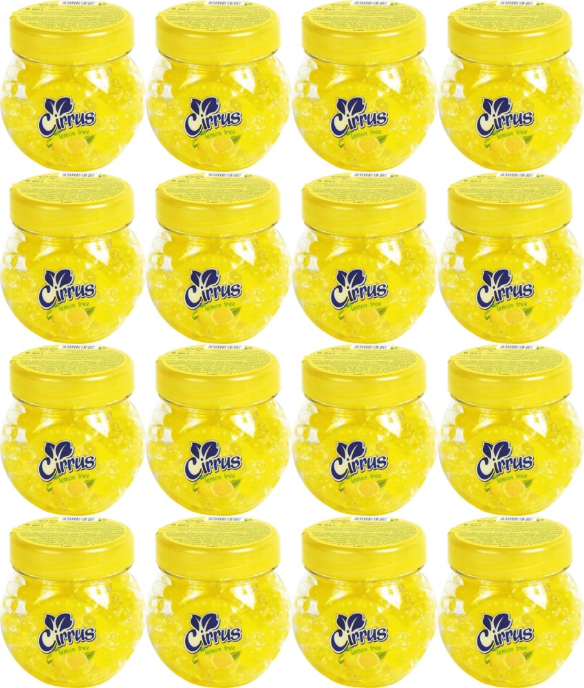 16x Odświeżacz powietrza Cirrus kulki, lemon tree, żel, 150g