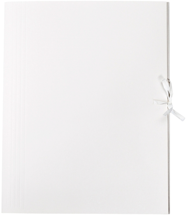Teczka wiązana Barbara, A4, kartonowa, 280g/m2, 30mm, biały