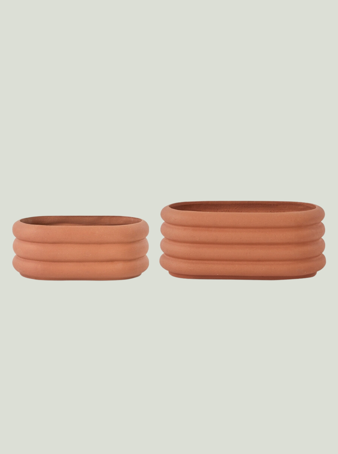 Doniczka Awa Pot Outdoor Terracotta OYOY - zestaw 2 sztuk