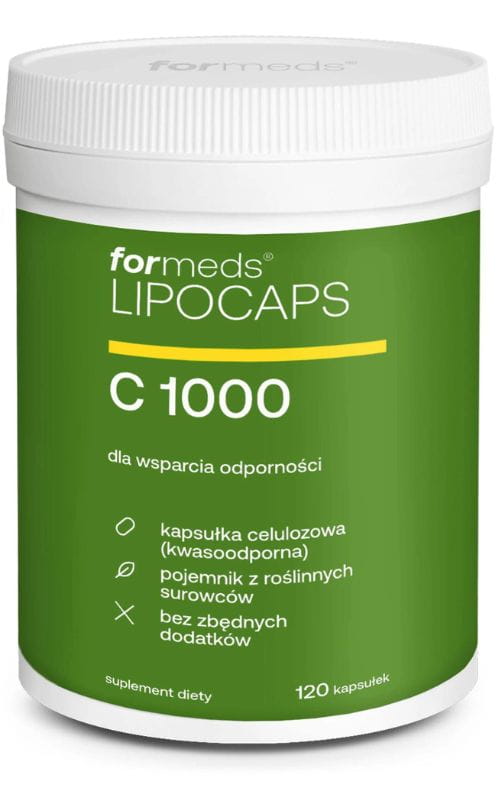 LIPOCAPS C 1000 120kaps. Witamina C liposomalna Formeds