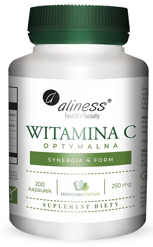 Witamina C optymalna 250mg 200kaps. Aliness