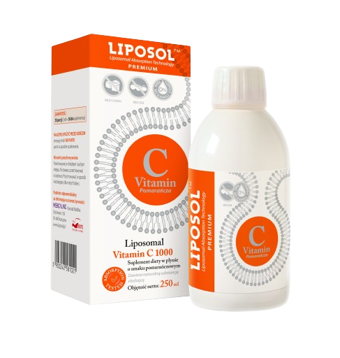 Liposol Liposomalna Witamina C 250ml pomarańczowy smak Aliness