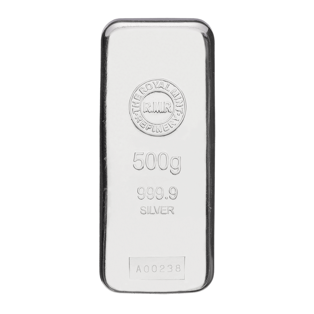 500 g Sztabka srebra VAT 23 %