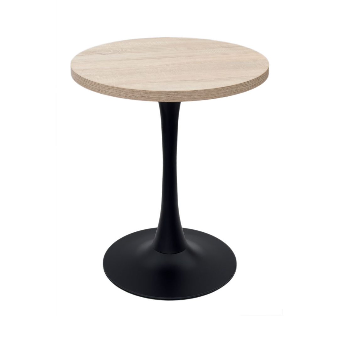 Stolik kawiarniany barowy Fi68cm - dąb sonoma