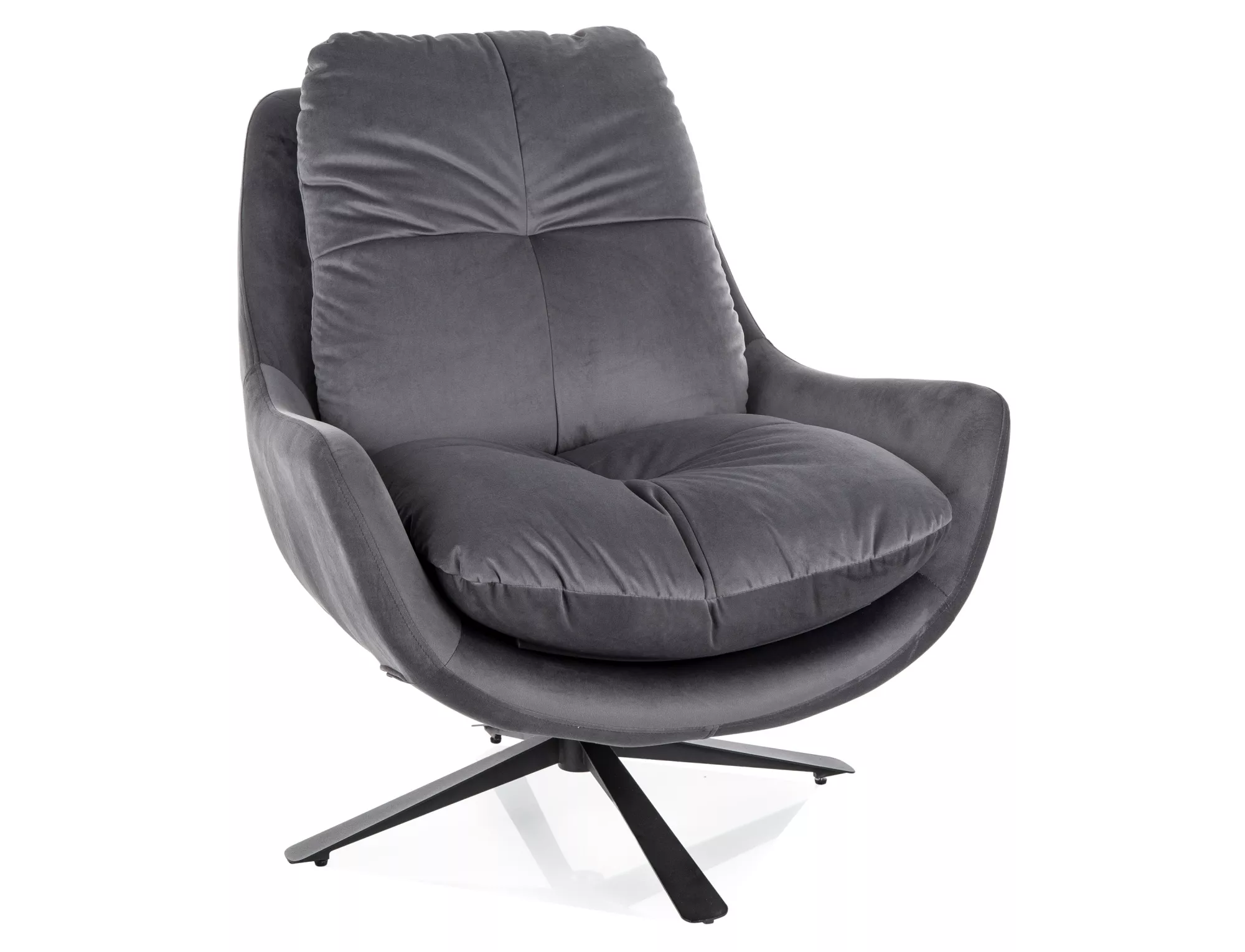 Vivien Velvet fotel, 3 kolory (Kolor tapicerki: Bluvel 14 - szary)