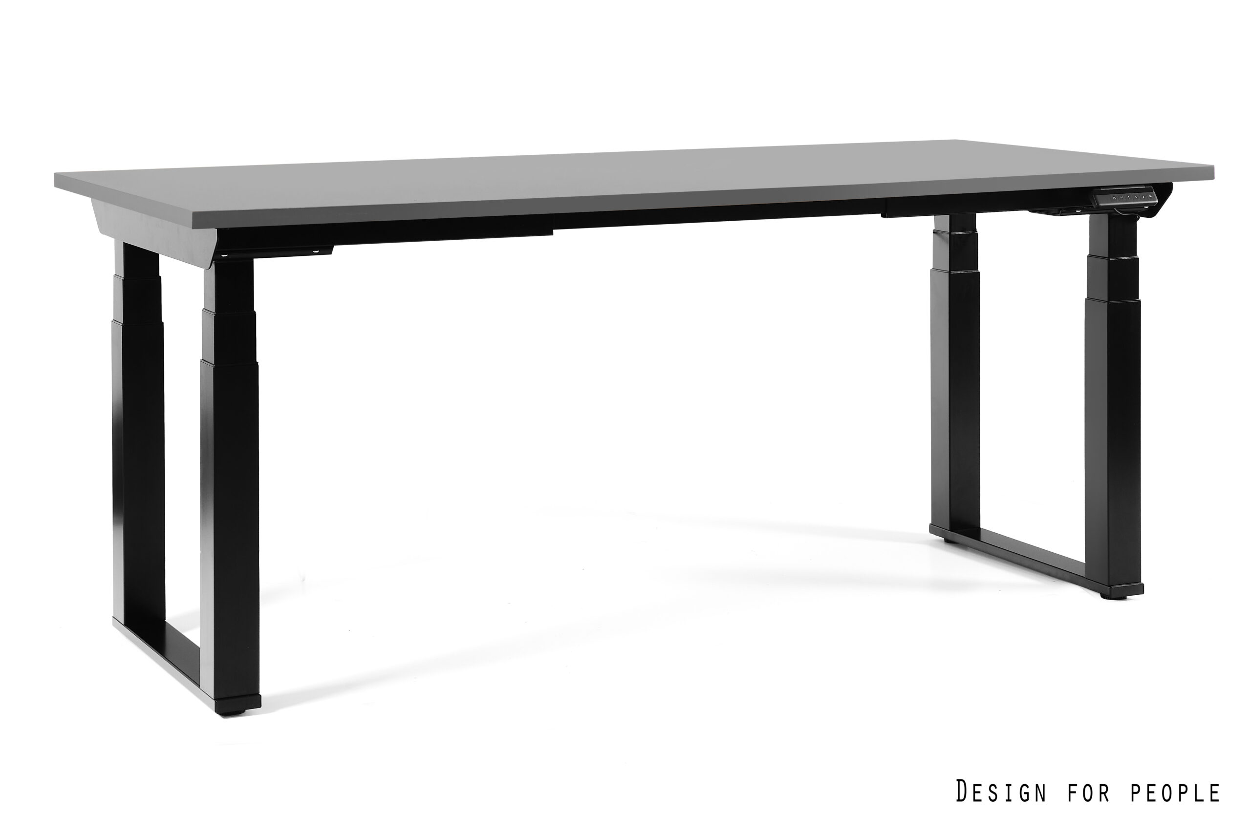 Q-FORM biurko z elektryczną regulacją wysokości (Wymiary blatu: 150 x 80 cm, Kolor: YZ-13 antracyt)