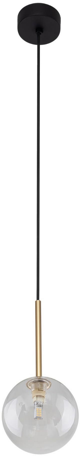 TK Lighting Nilos lampa wisząca 1x6 W czarna 5941