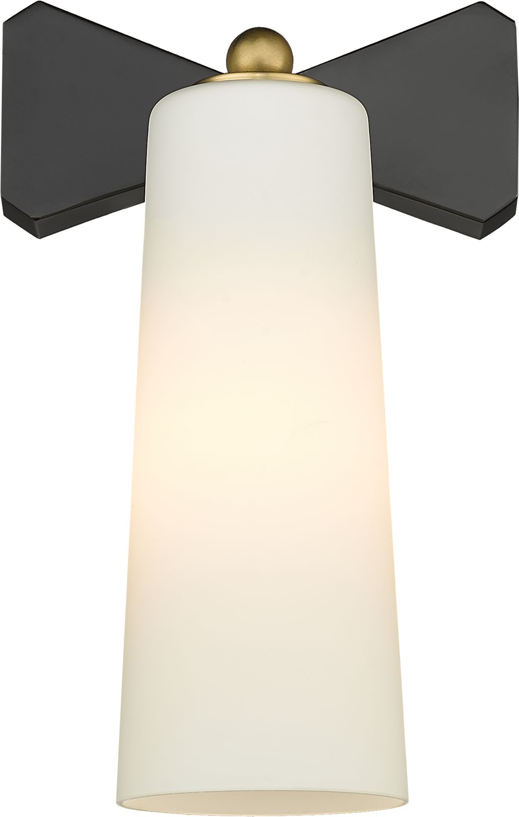 CosmoLight Bow kinkiet 1x40W biały/czarny W01169BK