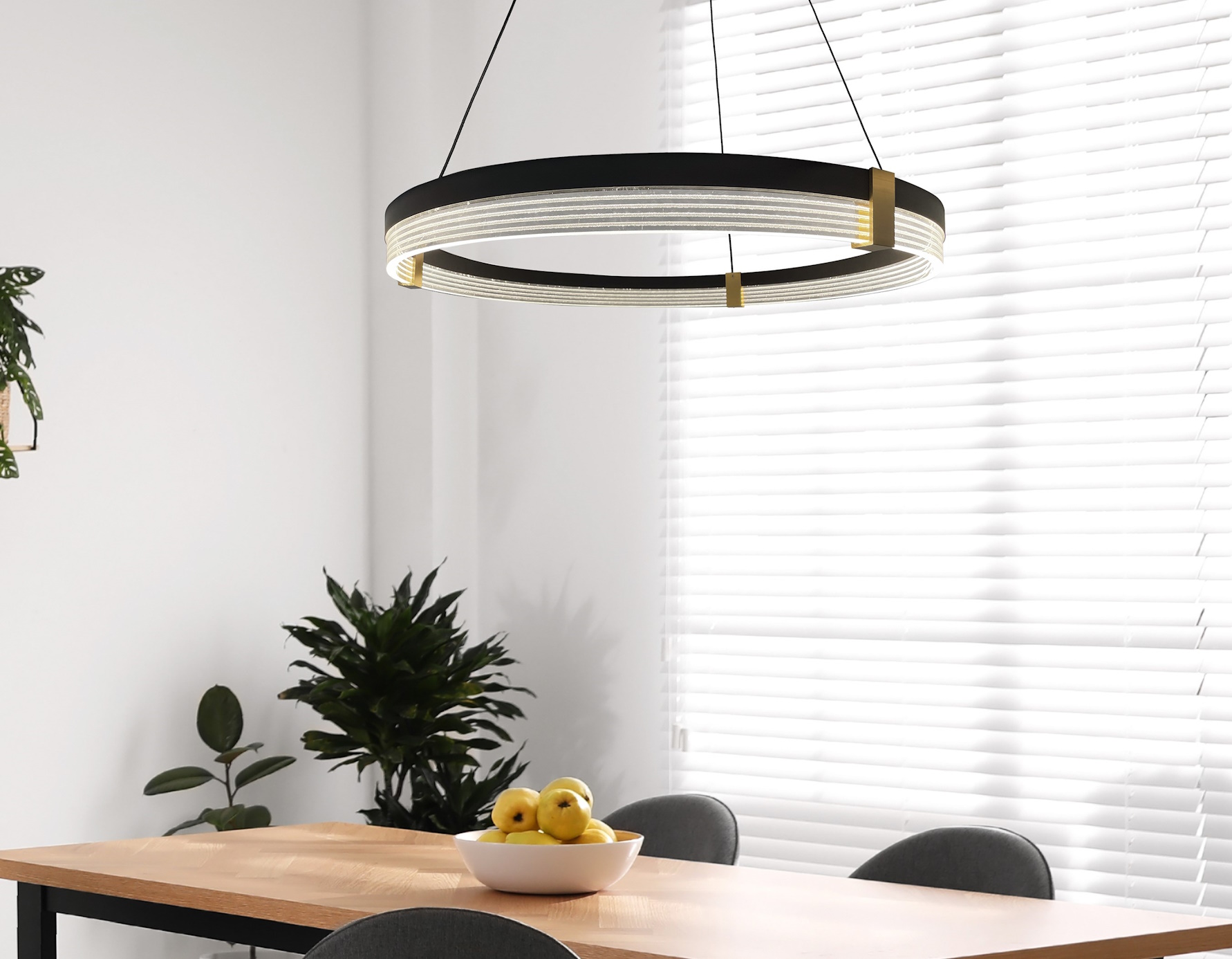 Light Prestige Plum lampa wisząca 1x40 W czarna LP-0407/1PLBKTriangle