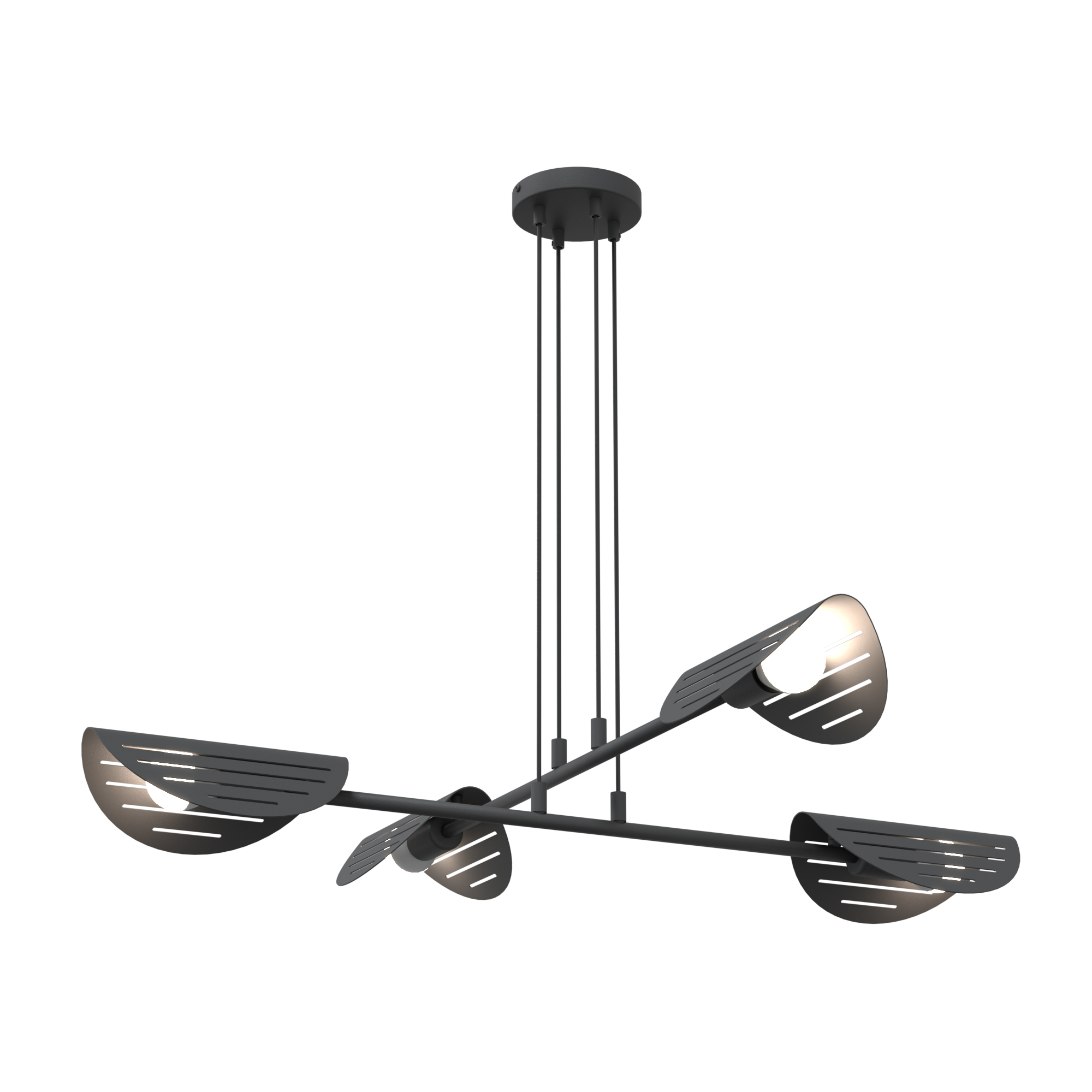 Emibig Saber lampa wisząca 4x15 W czarna 1430/4