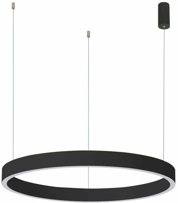 Italux Brasco Down lampa wisząca 1x60 W czarna PND-56215-080RPP-BK-3KS4K-TRDIMM