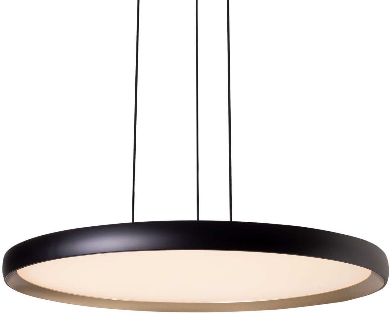MaxLight Vik lampa wisząca 1x40 W czarna-złota P0556