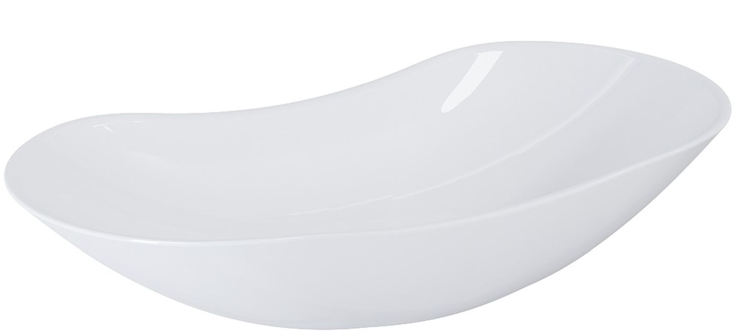 Elita Piato umywalka 73x38 cm owalna nablatowa biała RE040730128060
