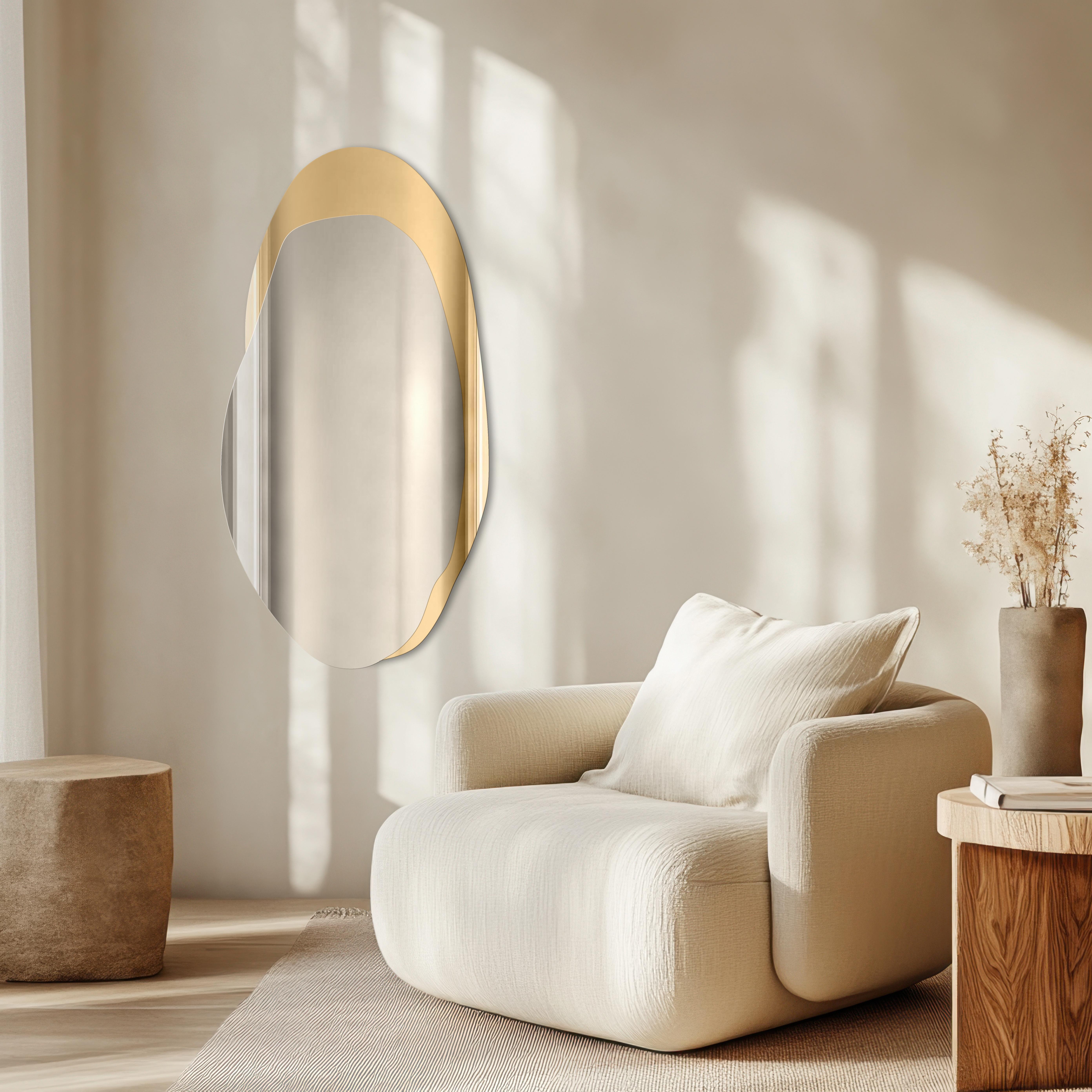 Guarda Smoky Gold lustro 45x85 cm złoty/srebrny TOS-SMO-GOLD-45x85