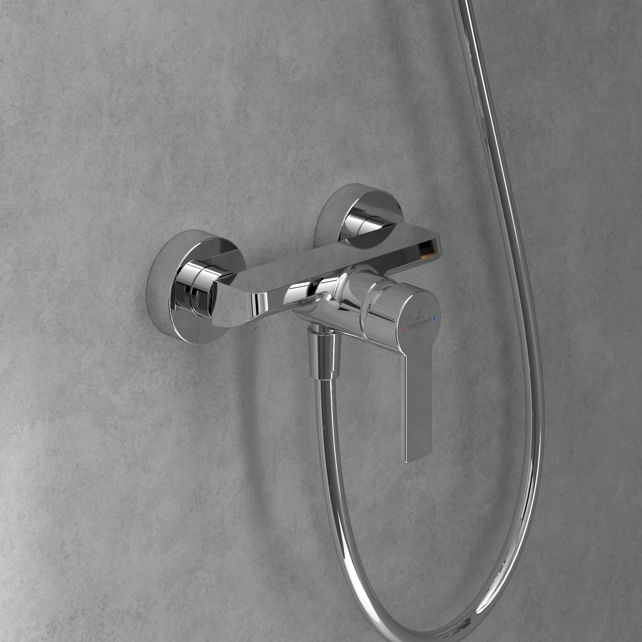 Villeroy & Boch Architectura bateria prysznicowa ścienna chrom TVS10300100061
