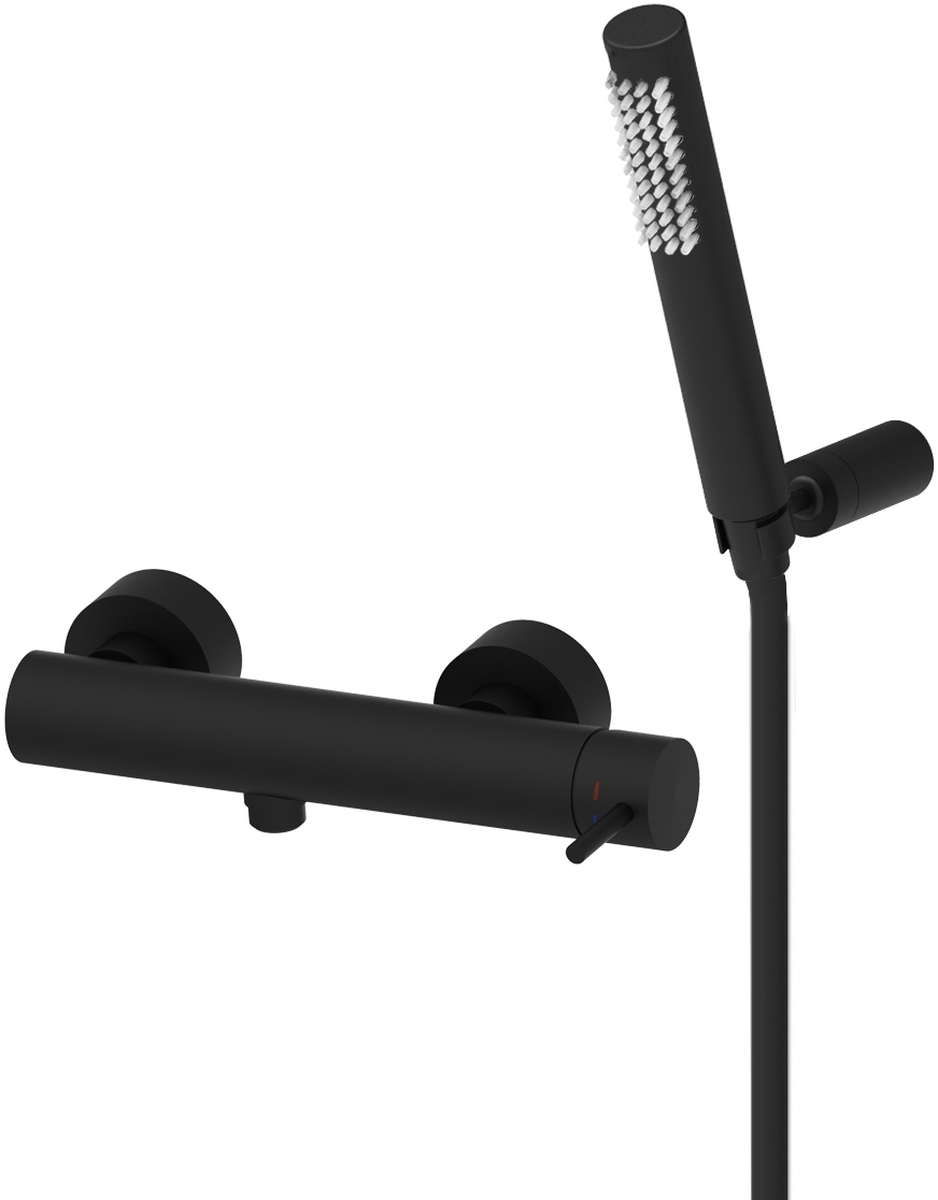 Paffoni Light bateria prysznicowa ścienna czarny mat LIG168DNO - Wysyłka w 24h