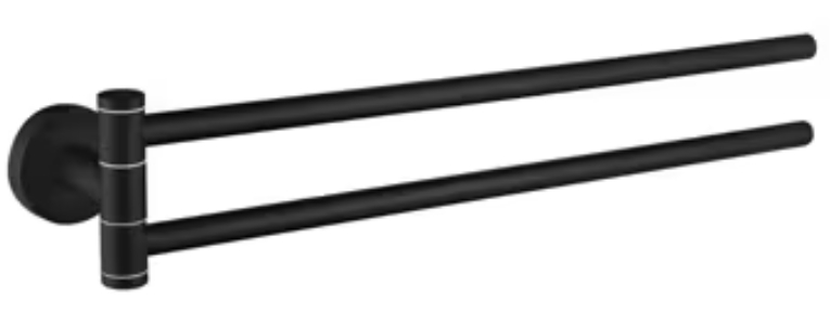 Kronenbach Lima 2.0 Black wieszak na ręcznik czarny mat 29 200 070 0005