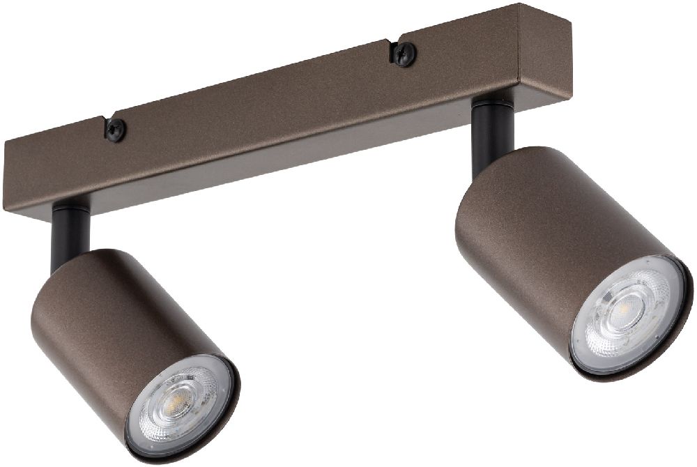 TK Lighting Top lampa podsufitowa 2x10 W brązowa 6180