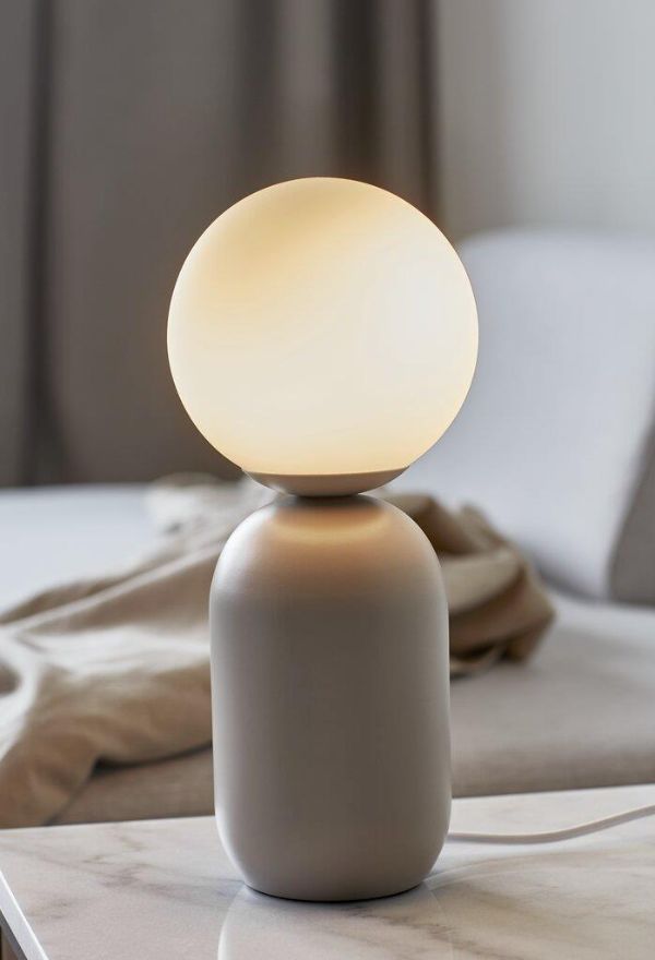 Nordlux Notti lampa stołowa 1x40W biała/szara 2011035010 - Wysyłka w 24h