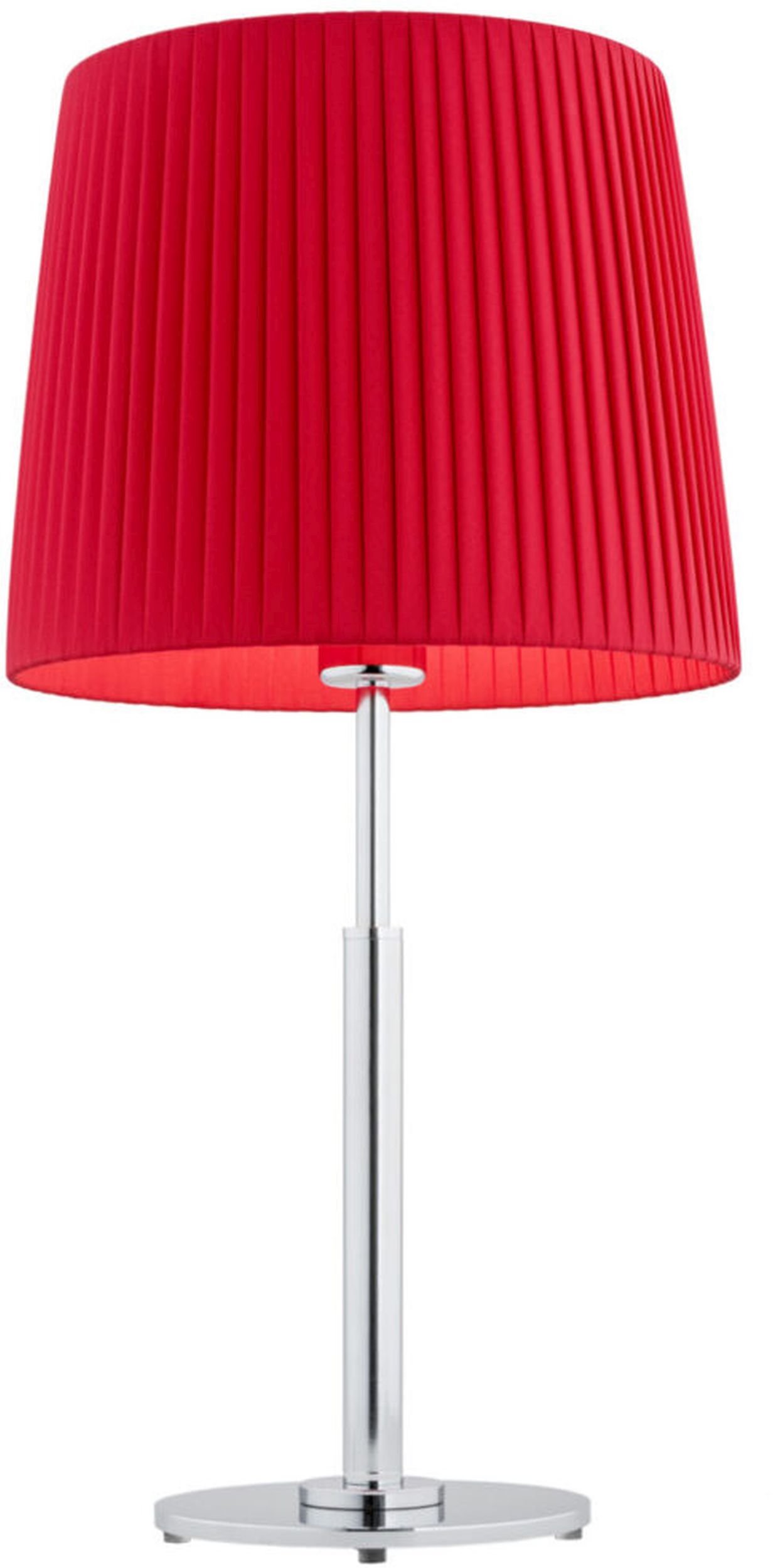 Argon Asti lampa stołowa 1x15W czerwony/chrom 3846