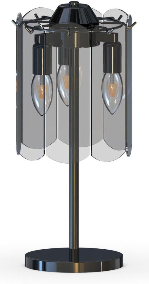 Zuma Line Nira lampa stołowa 3x40 W czarna-przydymiona MT3523-3S-EBCN