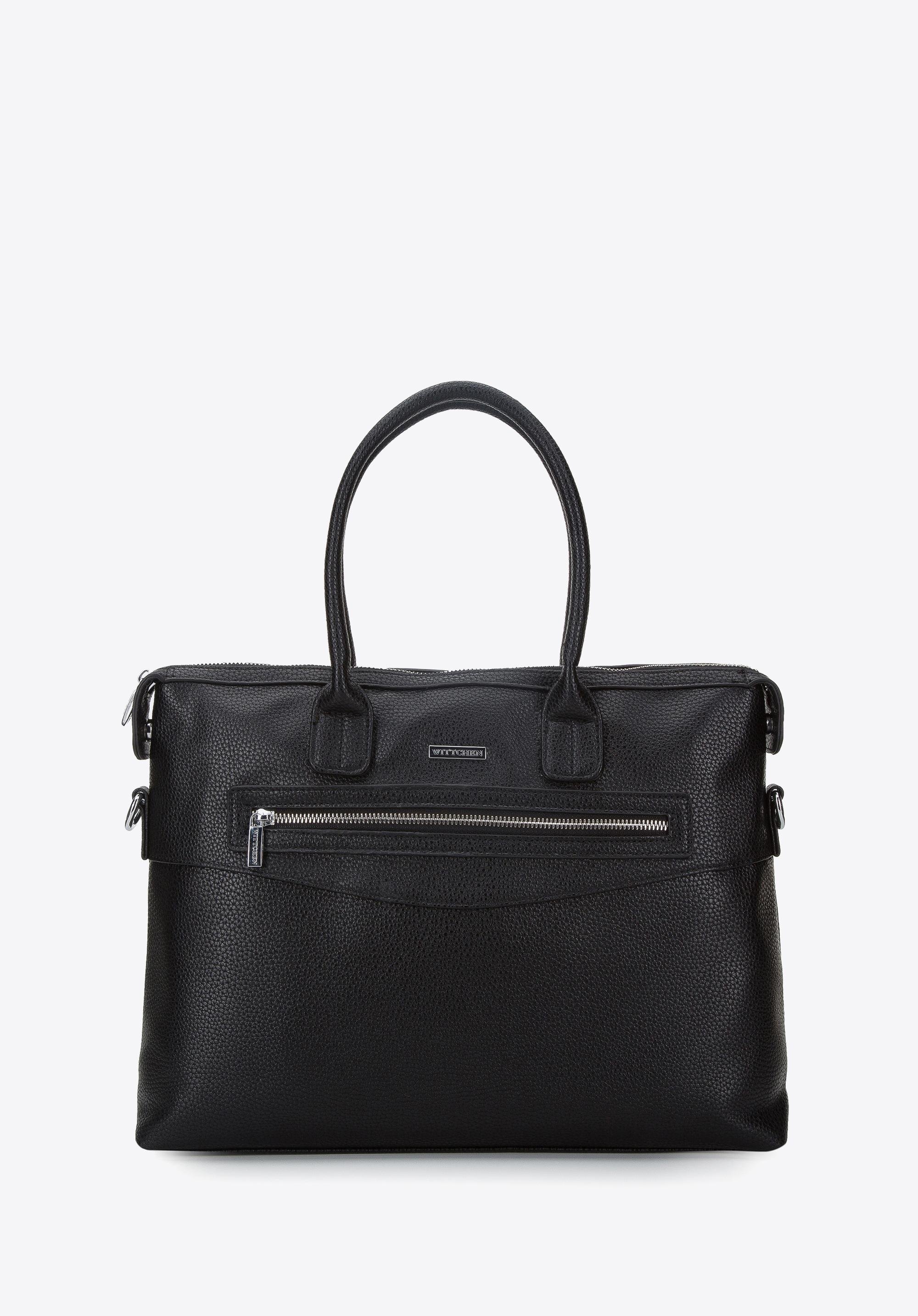 Torba na laptopa 13” z poziomą kieszenią czarna