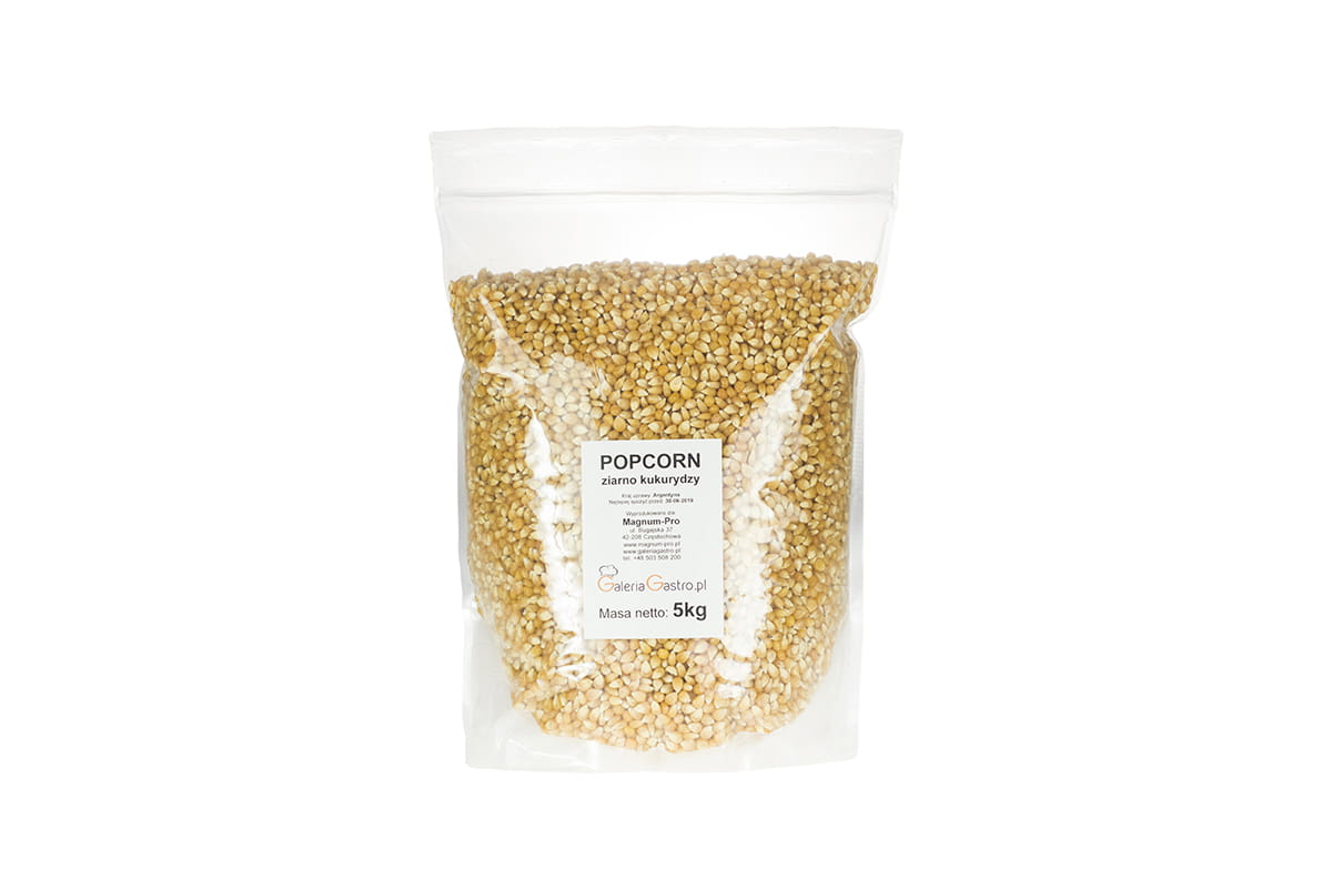 Popcorn ziarno, ziarna kukurydzy pękającej 5 kg