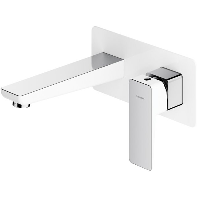 OMNIRES Bateria umywalkowa podtynkowa PARMA chrom biały połysk PM7415