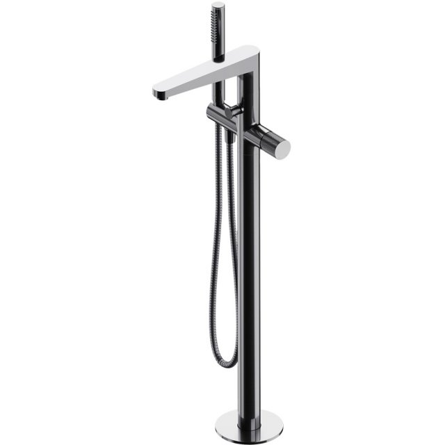 OMNIRES Bateria wannowa wolnostojąca CONTOUR chrom połysk CT8033CR