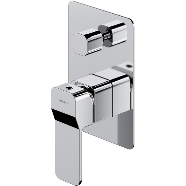 OMNIRES Bateria prysznicowo-wannowa podtynkowa SLIDE chrom połysk SL7
