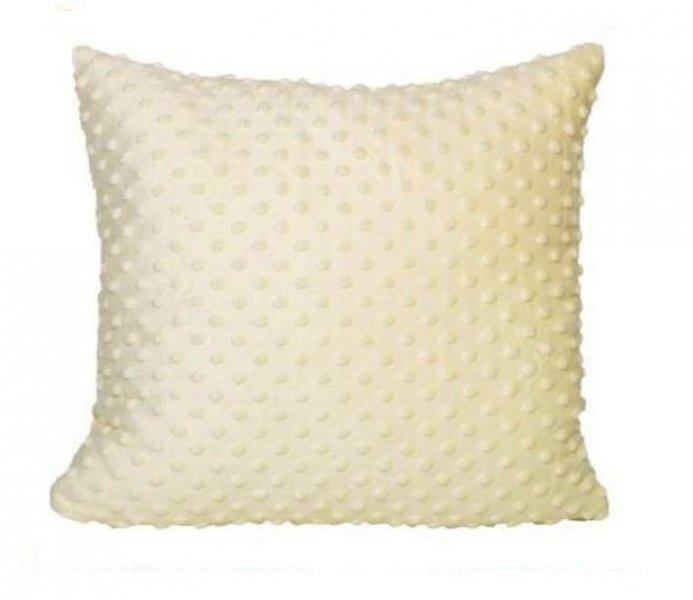 Poszewka MINKY rozmiar 40x40 wz. krem