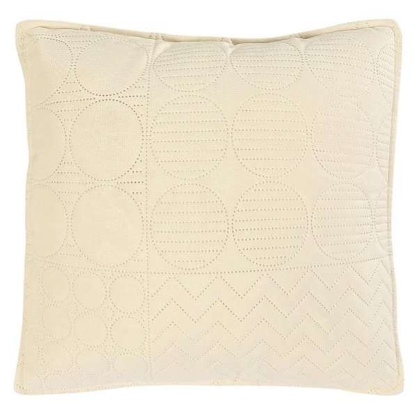 Poszewka pikowana ELEGANT 40x40 wz. cream