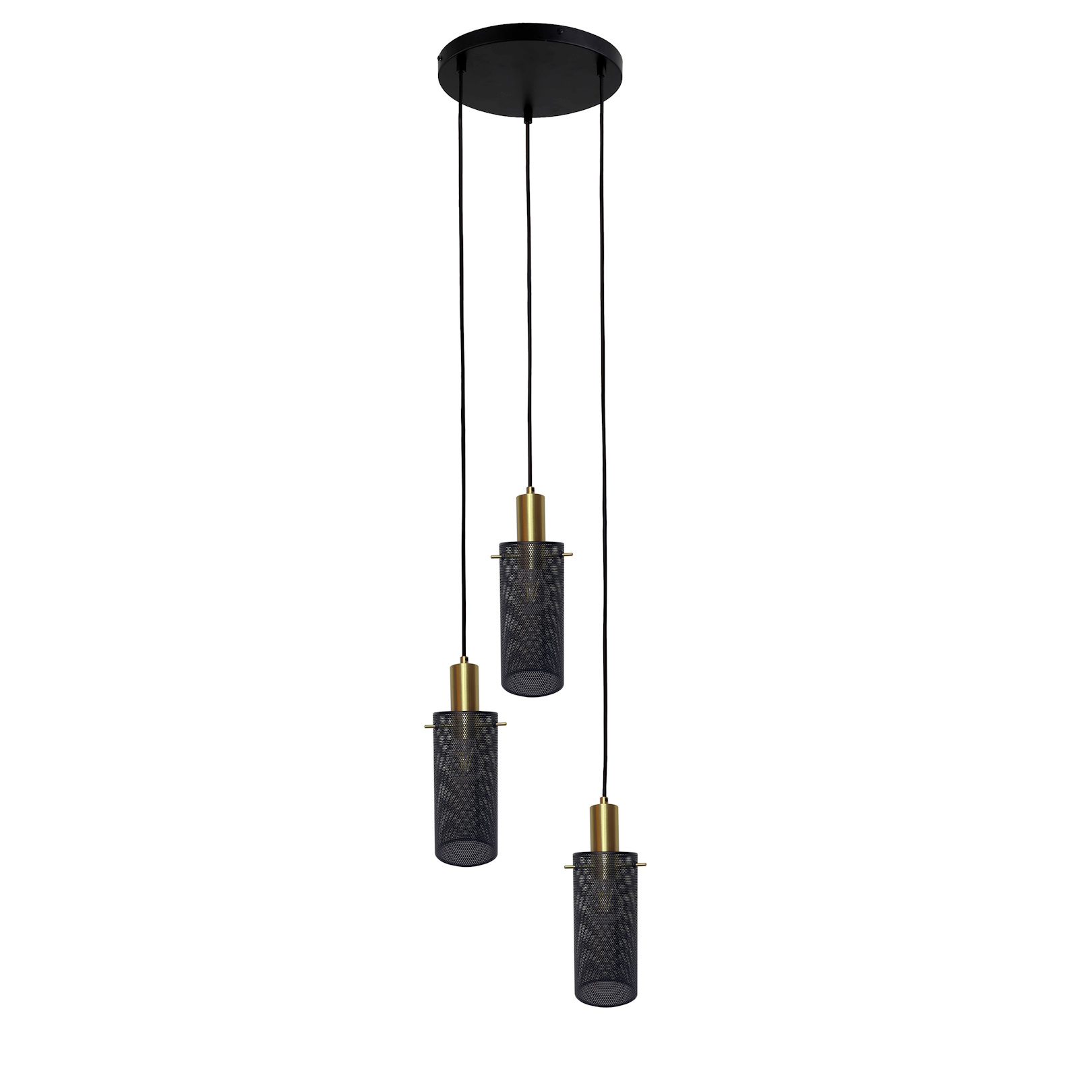 Darmowa Dostawa - Lampa wisząca 3x40 W czarna Light Prestige Tirana LP9453PBK