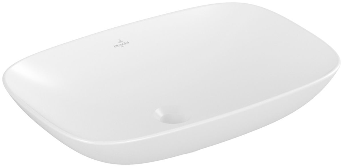 Darmowa Dostawa - Umywalka 63x43 cm owalna nablatowa biała Villeroy & Boch Loop & Friends 4A500101