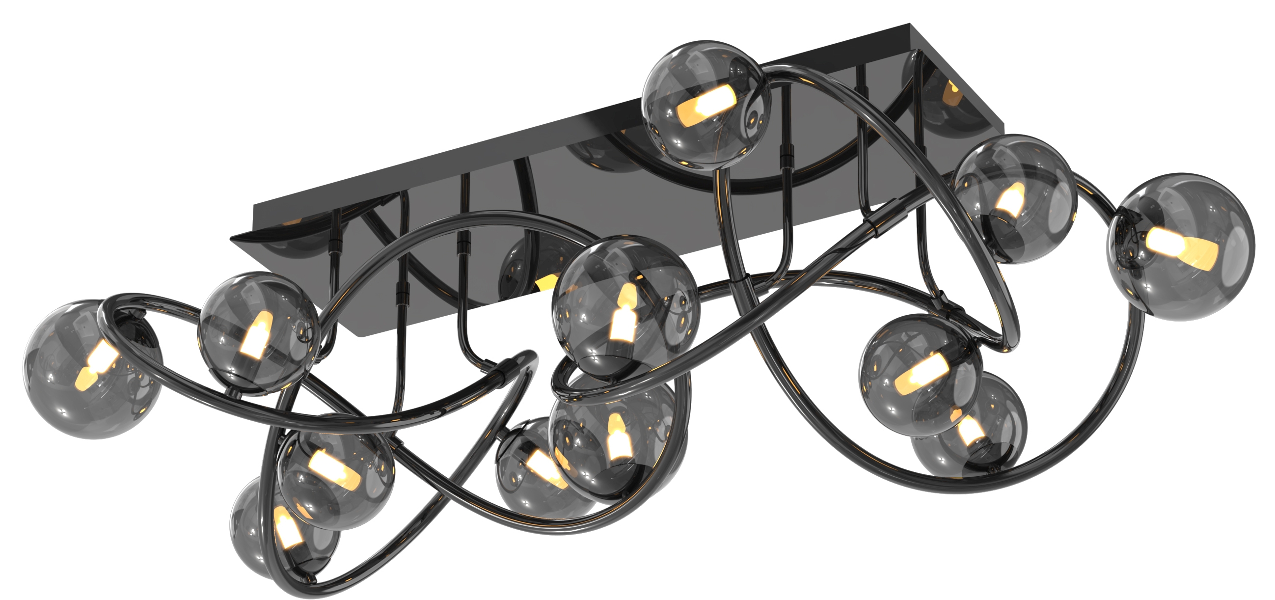 Darmowa Dostawa - Lampa podsufitowa x3.5 W czarna-chrom Aviano Nancy 90141205