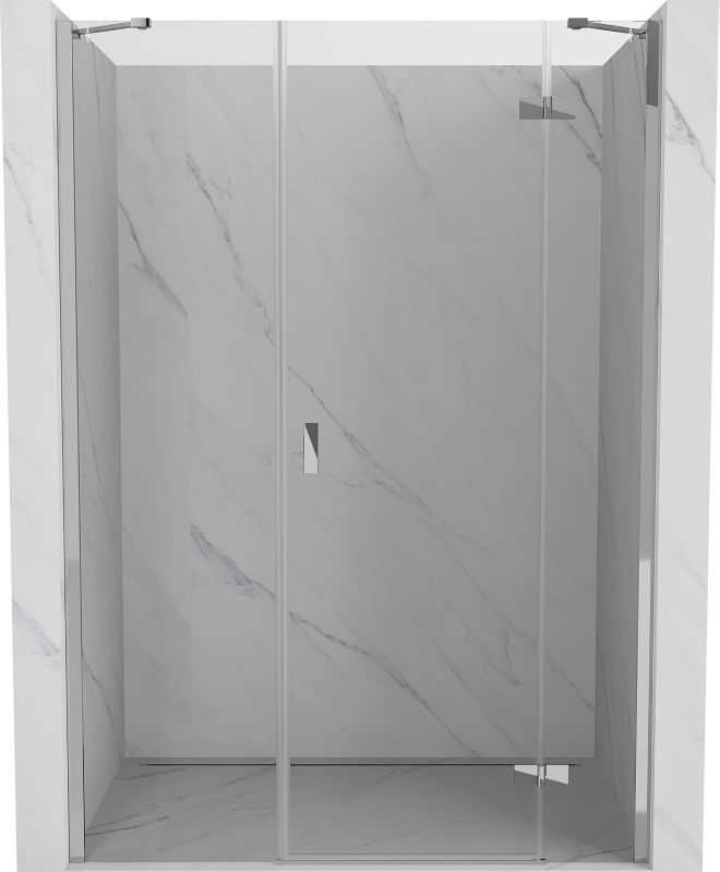 Drzwi prysznicowe uchylne Mexen Mist-H chrom transparentne 120 cm 1 szt