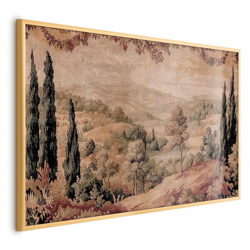 Plakat Artgeist Śródziemnomorski krajobraz 40x60 cm z ramą złotą 1 szt