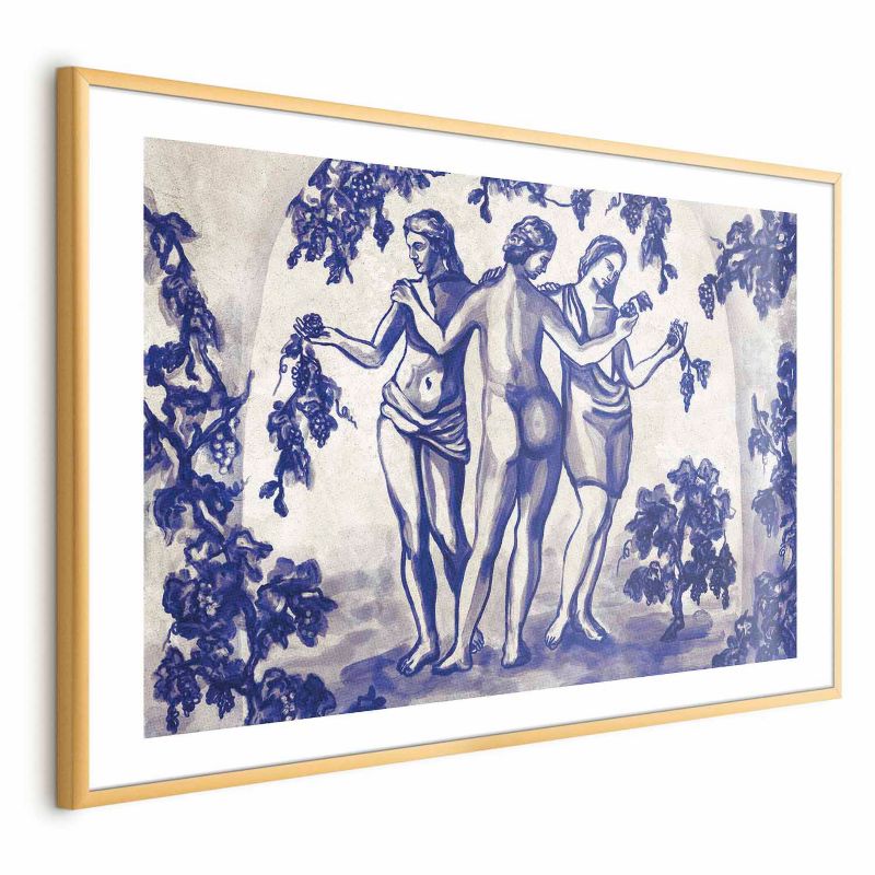 Plakat Artgeist Antyczna winnica 90x60 cm z ramą złotą 1 szt