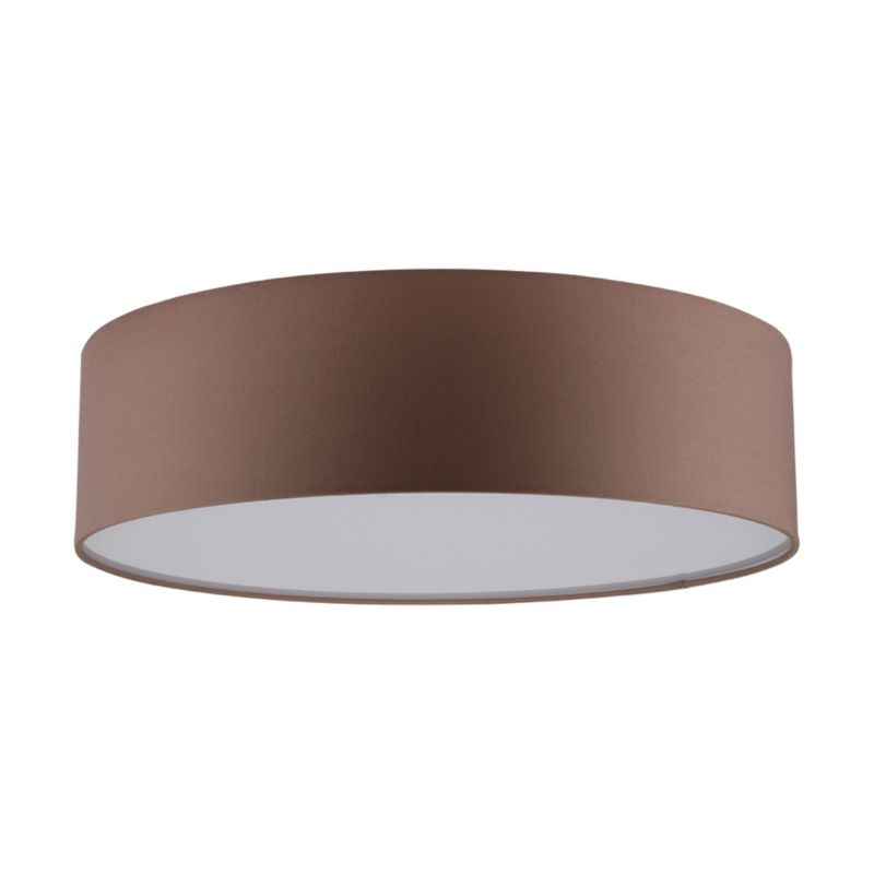 Lampa Sufitowa SPOT Light 3xE27 Max.25W Subtelna Brązowa Tkanina, Polski Producent, 1 szt.