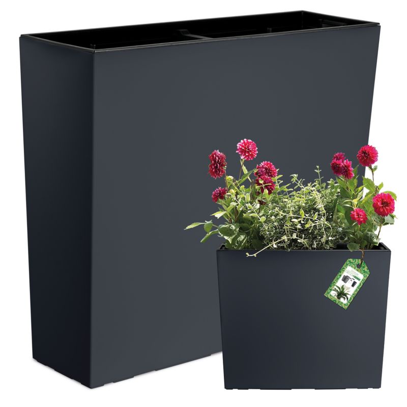 Doniczka Deco4Home matowa skrzynka kwietnik antracyt 50x58cm 1 szt.