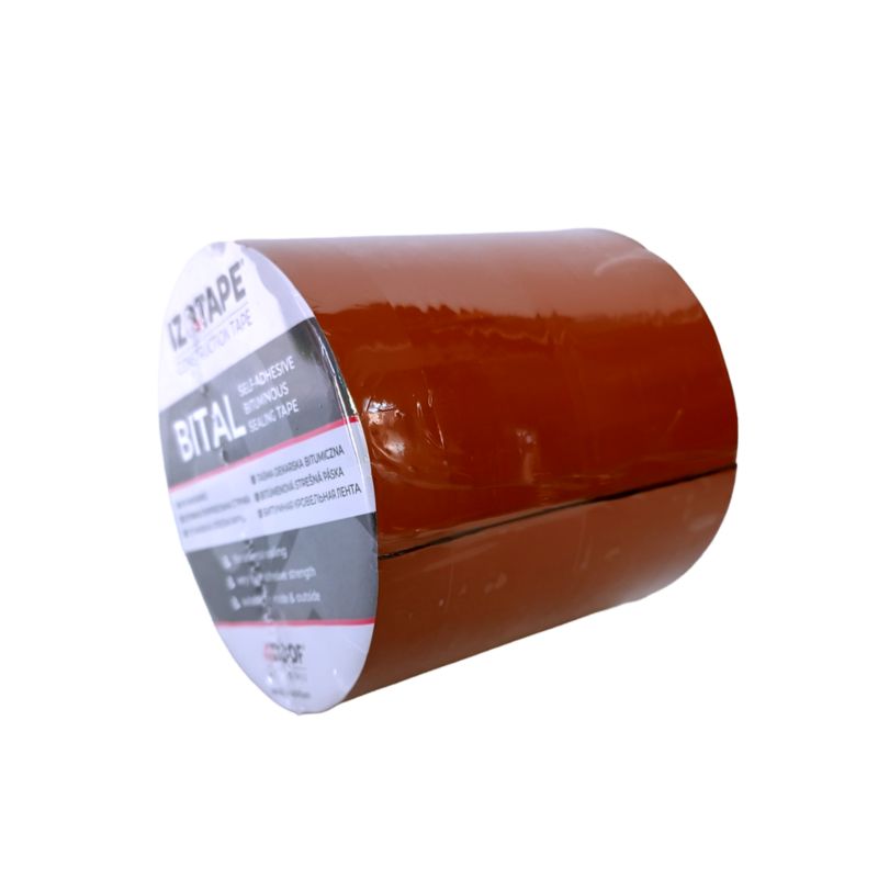 Taśma bitumiczna dekarska 4ROOF IZOTAPE BITAL 150mm 10mb kolor cegła super elastyczna uszczelniająca 1szt.