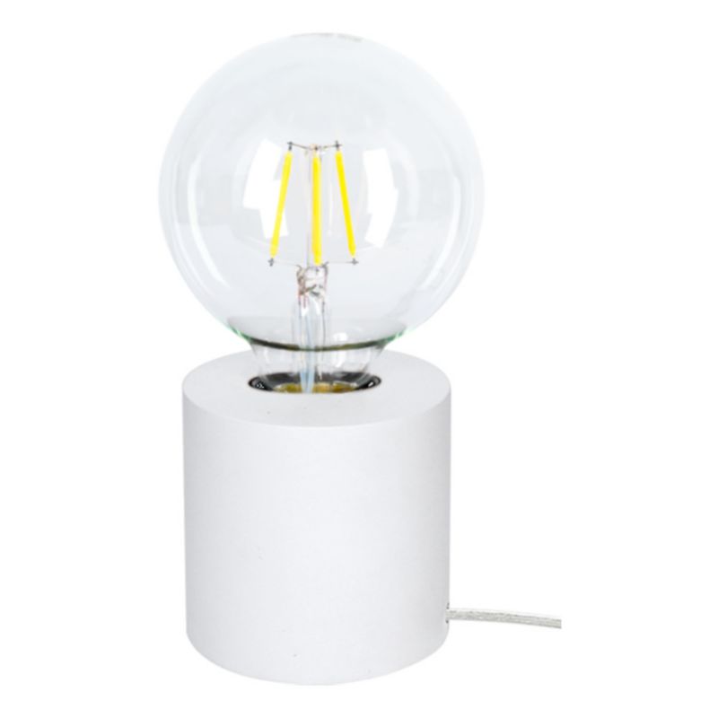 Drewniana Lampa Stołowa SPOT Light 1xE27 Max.25W Białe Drewno Bukowe FSC, Polski Producent, 1 szt.