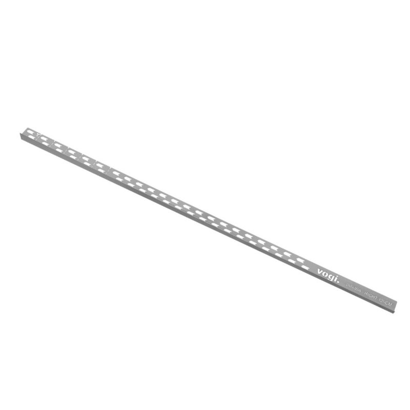 Listwa spadkowa do szyby prysznicowej Vogi prawa inox 120 cm stalowa 1 szt.
