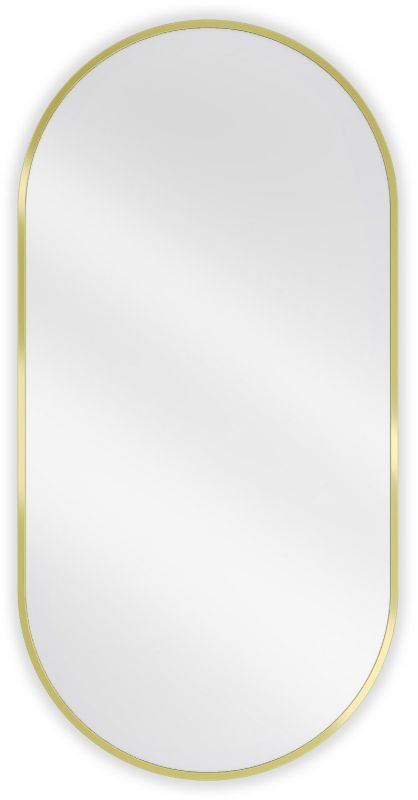 Lustro łazienkowe owalne Mexen Loft złoty 100 x 50 cm 1 szt.