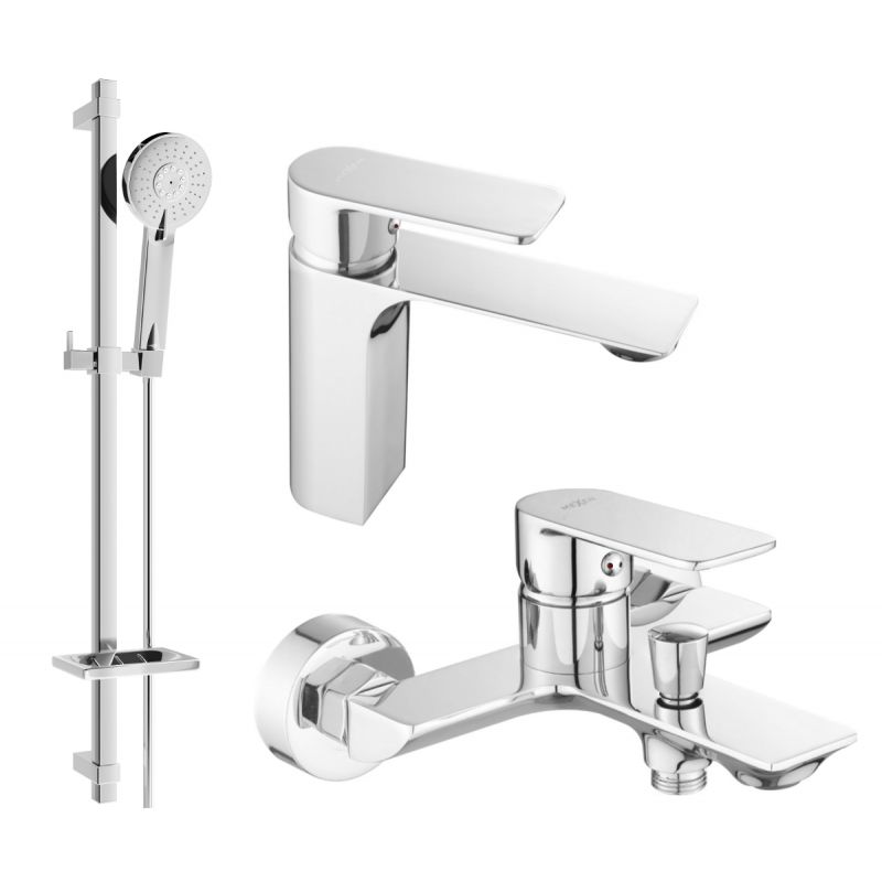 Zestaw wannowy Mexen Alexa chrom 71203DQ40-00 1 szt.