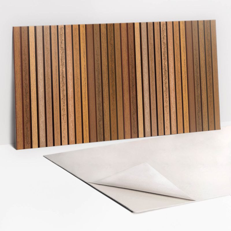 Panel samoprzylepny Tulup Drewniane lamele 100x50 cm 1 szt.