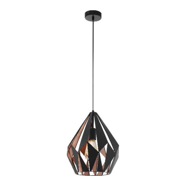 Lampa wisząca GoodHome Eradu 1-punktowa E27 czarna
