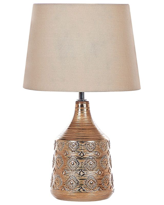 Lampa stołowa Wari Ceramika Złoty brąz 1 szt.