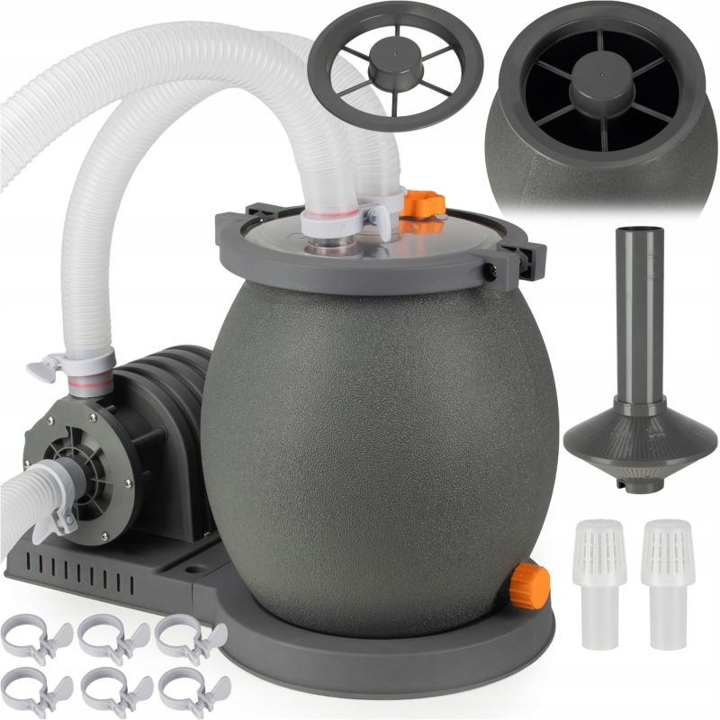 Pompa filtrująca do basenu filtr Coil Piaskowy 4542l/h węże 1szt